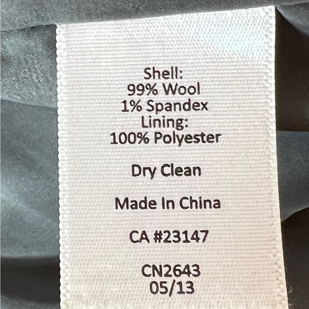 Talbots Charcoal Gray Wool Sleeveless Sheath Dress, Size 10P - Picture 5 of 5
